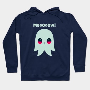 MeoOoOw! || Kawaii Ghost || Halloween Cat Ghost Hoodie